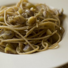 Spaghetti integrali alle castagne