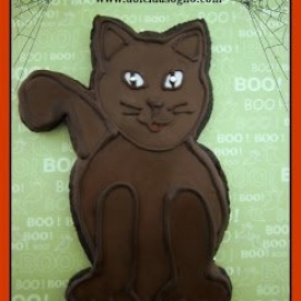 Maxi biscotto al cioccolato per halloween