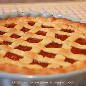 Crostata di Marmellada di Albicocche or Apricot Jam Tart With Mom's Shortcrust Pastry