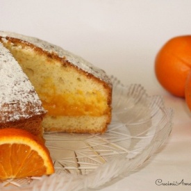 torta sofficissima con crema all'arancia