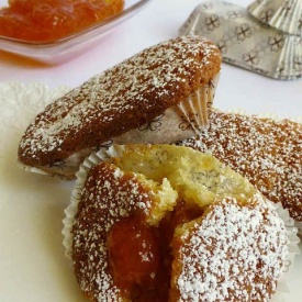 Mini plumcake con marmellata di albicocche