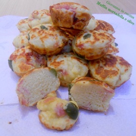 Muffin mortadella e olive