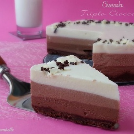 Cheesecake al triplo cioccolato - Ricetta senza cottura