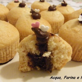 Muffins con Crema al Cioccolato - dolce vegano per San Valentino