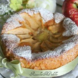 Torta rustica di mele e crema pasticcera