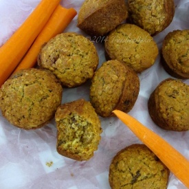 Muffin alle carote e fiocchi d'avena