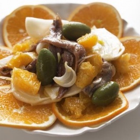Insalata siciliana di arance.