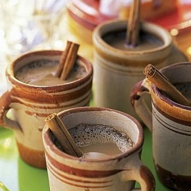 Hot chocolate con cannella
