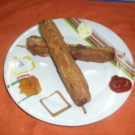 Wurstel fritti (Hot Dog on a Stick)