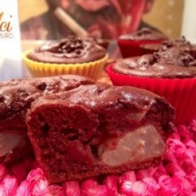 Muffin Senza Burro Cioccolato e Pere