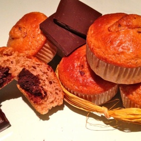 Muffin Senza Burro con Cuore al Cioccolato 