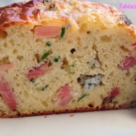 #Plumcake #salato con #speck, #gorgonzola e #erba #cipollina  