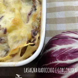 lasagna radicchio e gorgonzola