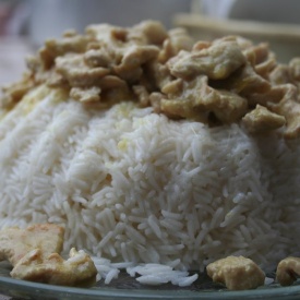 Timballo di riso con tacchino al curry