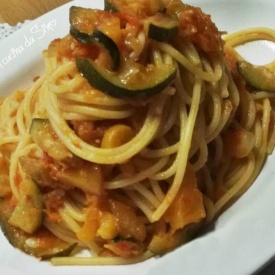 Spaghetti con sugo all'ortolana