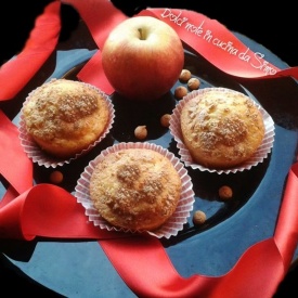 Soffici muffins di mele e amaretti