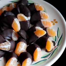Spicchi di Mandarino ricoperti di Cioccolato Fondente