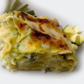 Lasagna zucchini e gamberetti, cucina italiana