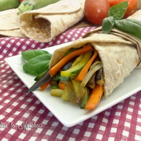 Burritos con verdure, ricetta vegana