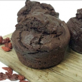  Muffin al cioccolato e bacche di Goji