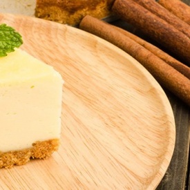 New York cheesecake, un dolce delizioso che che reca il nome della Grande Mela.