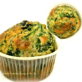 Muffin agli spinaci