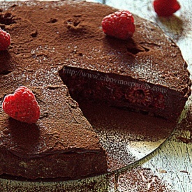  Crostata lamponi e cioccolato-  Raspberry and chocolate tart  