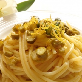 Spaghetti asparagi e limone