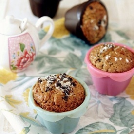 Muffin con gocce di cioccolato 