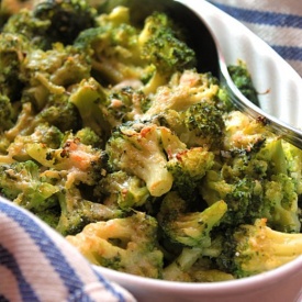 Broccoli Gratinati con Acciughe e Fontina